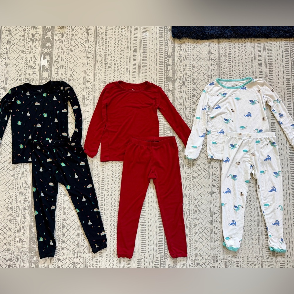Set of 3; Kyte BABY Kids Pajama Set - 4T; EUC